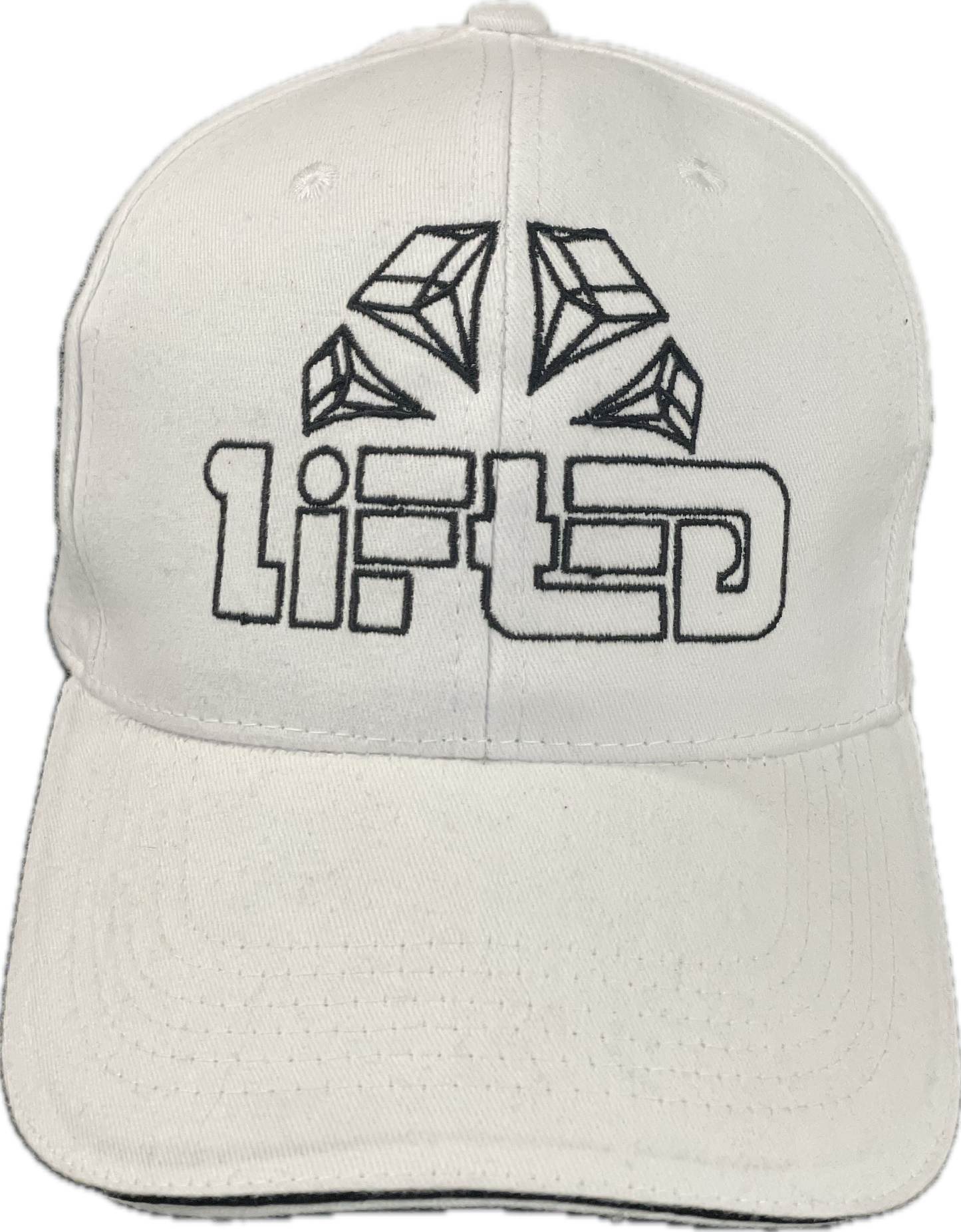 White Velco Baseball Hat