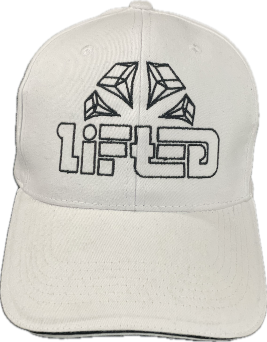 White Velco Baseball Hat