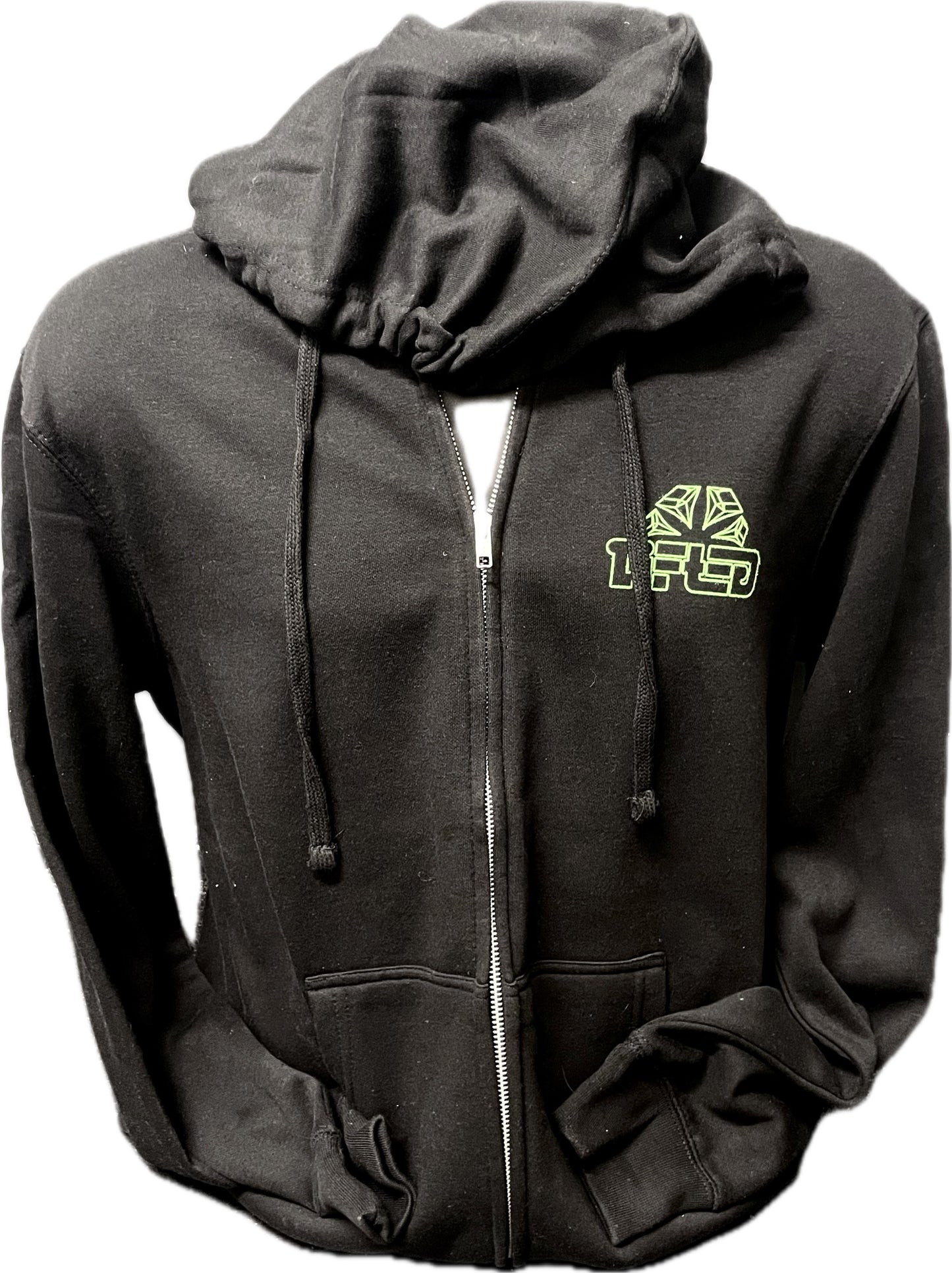 Lifted Zip-Up Hoodie w/Green Logo